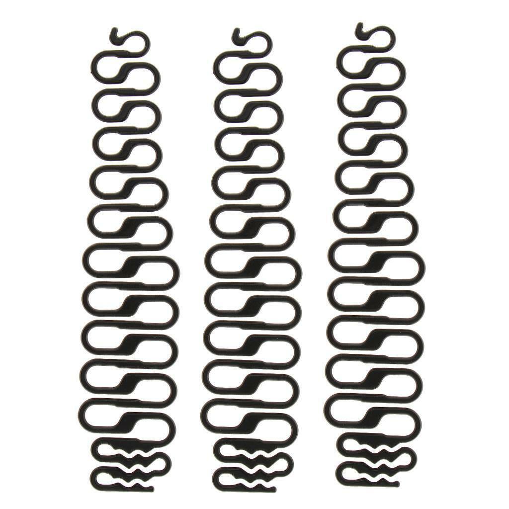 3PC Magic Hair Clip Braider French Twist Plait Hair Braiding Tool Holder Black