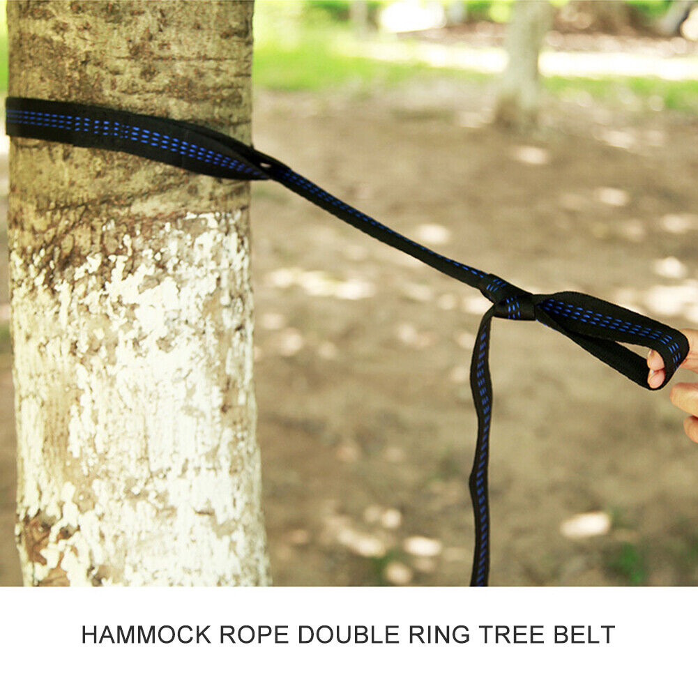 2pcs Hammock Straps Outdoor Camping Hanging Swing Rope for Backyard Garden