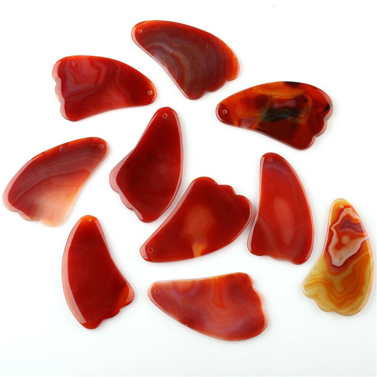 Natural Agate Guasha Carnelian Gua Sha Board Body Face Massage Tools Acupuncture