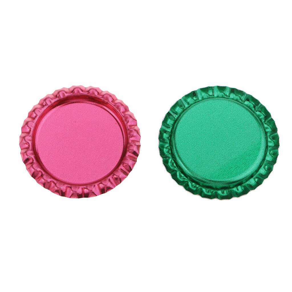 100 Piece Flattened Bottle Caps for DIY  Bows Pendant Craft Multicolor 2