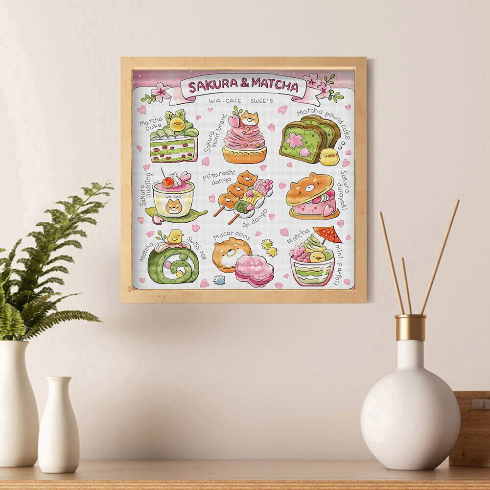 DIY Cross Stitch Full Embroidery Kit Gourmet Still Life Counted Decor (3)