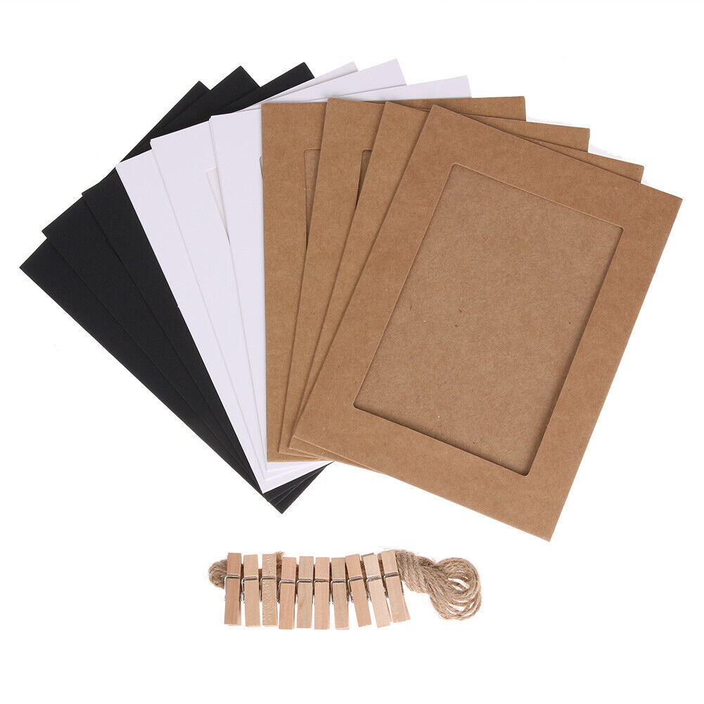 10pcs 7 inch Wall Hanging Photo Paper Frame Picture Display Modern Art Home