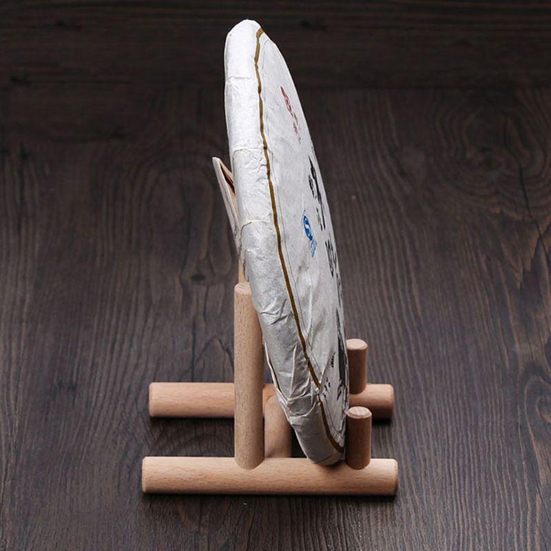 Wooden Tea Tray Cake Holder Stent Table Plate Shelf Photo Frame Rack Shop