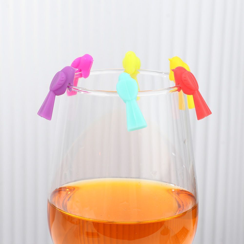 Silicone Wine Glass Label Markers Glass Recognizer Drinking Cup Identifier