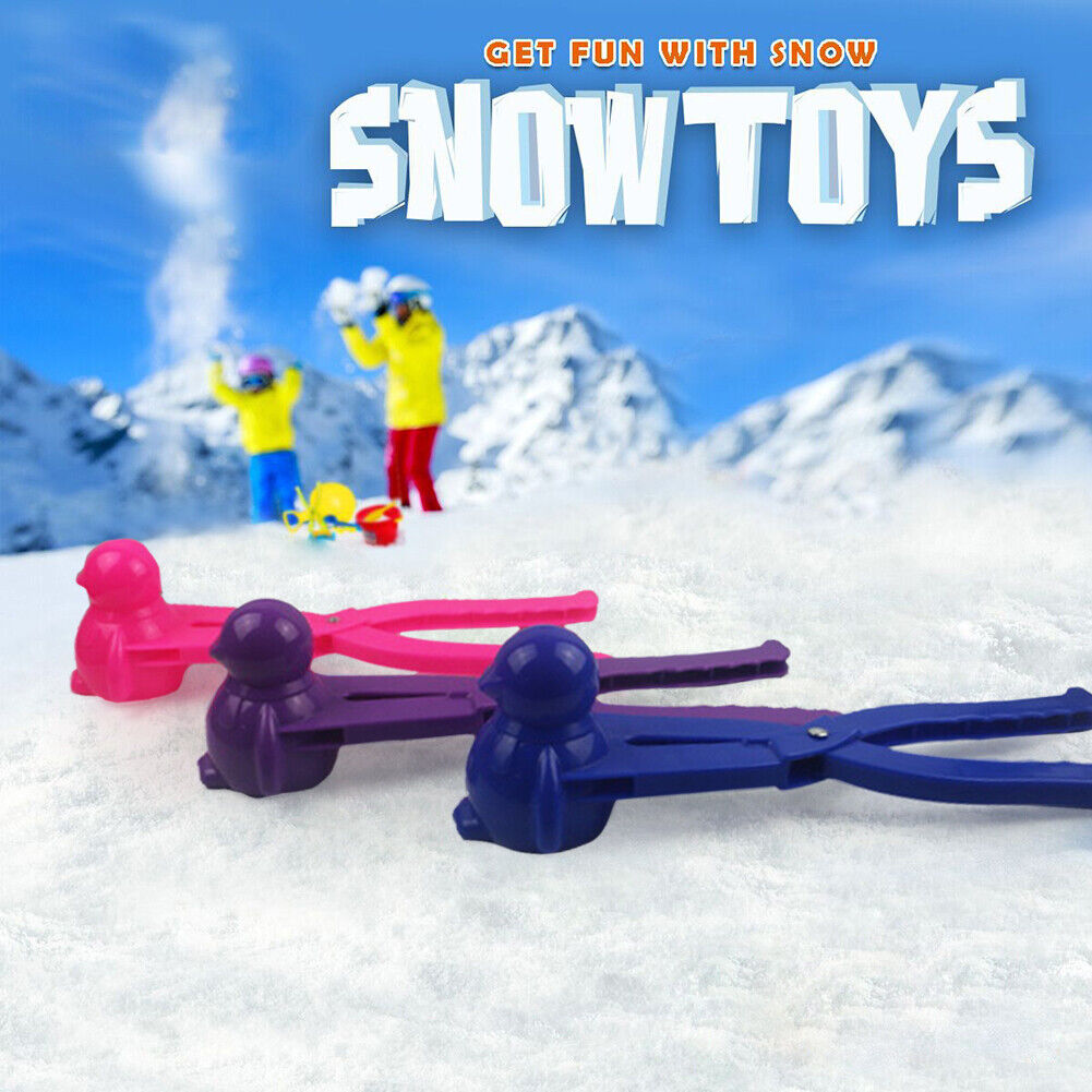 Penguin Snowball Maker Clip Snow Sand Ball Mold Tool Snowball Clip Random