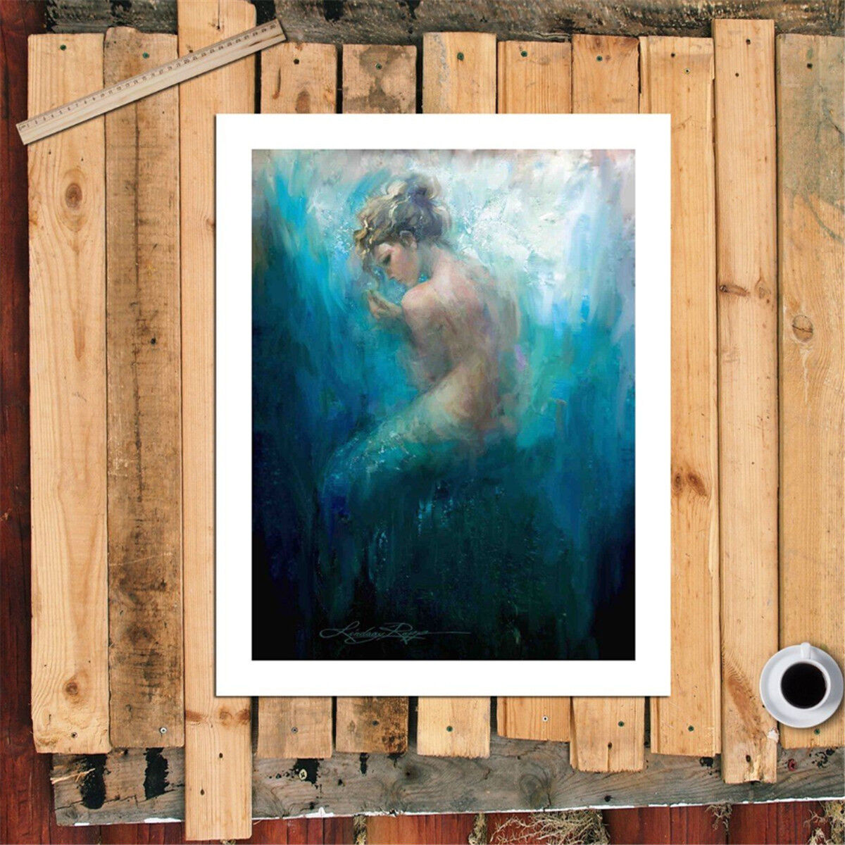 Mermaid Series Bare Room Canvas Print Picture Wall Painting Home Modern Decor