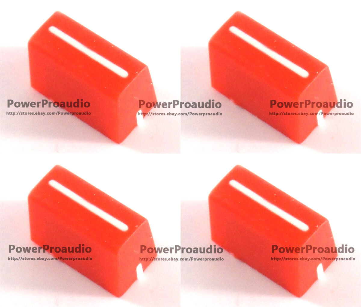 4pcs Channel Crossfader Fader Cap Knob For RANE 57 TTM57 TTM57sl TTM57mk2?RED?