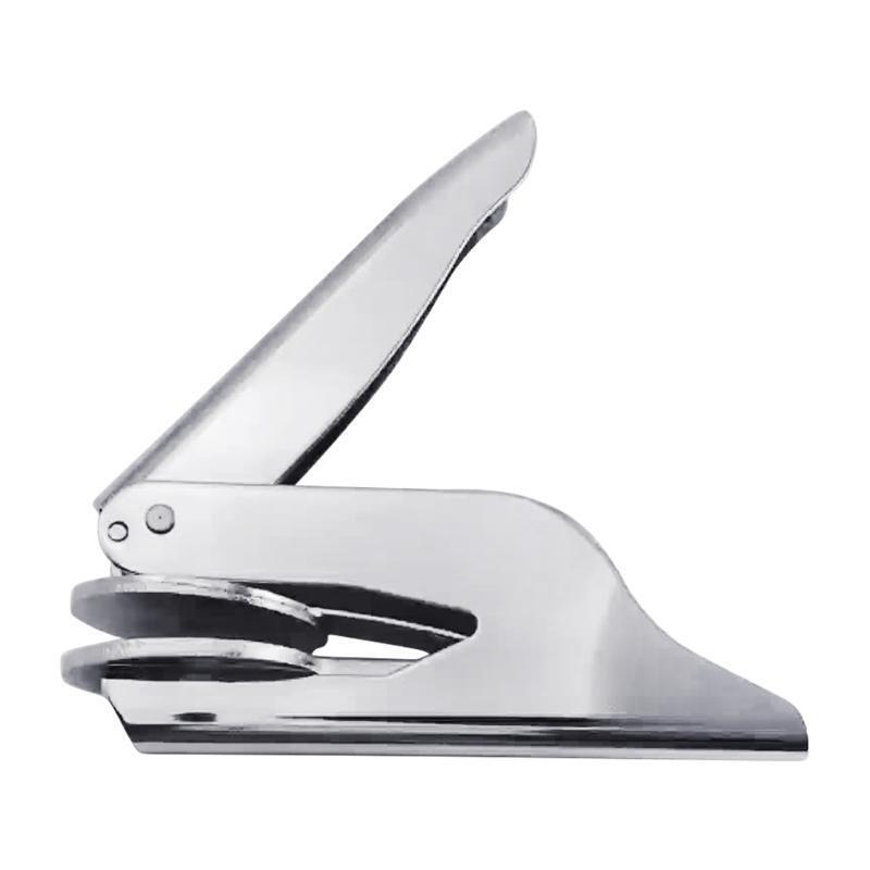 Durable Book Embosser Library Embossing Stamp Stainless Steel for DIY Seal Paper