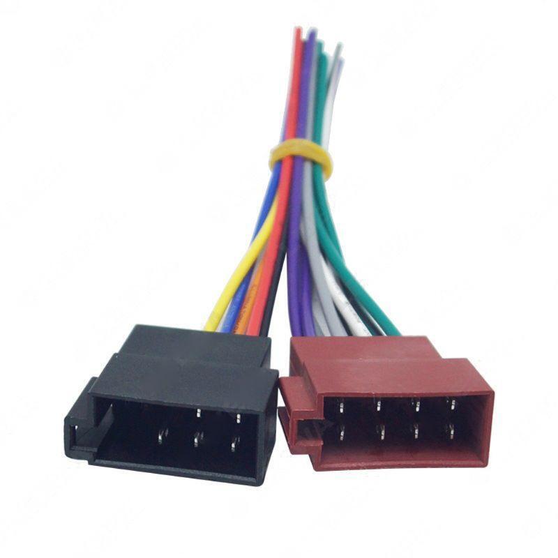 2Pcs Universal Adapters Wire Harness Adapter Universal Female ISO Wiring Harness