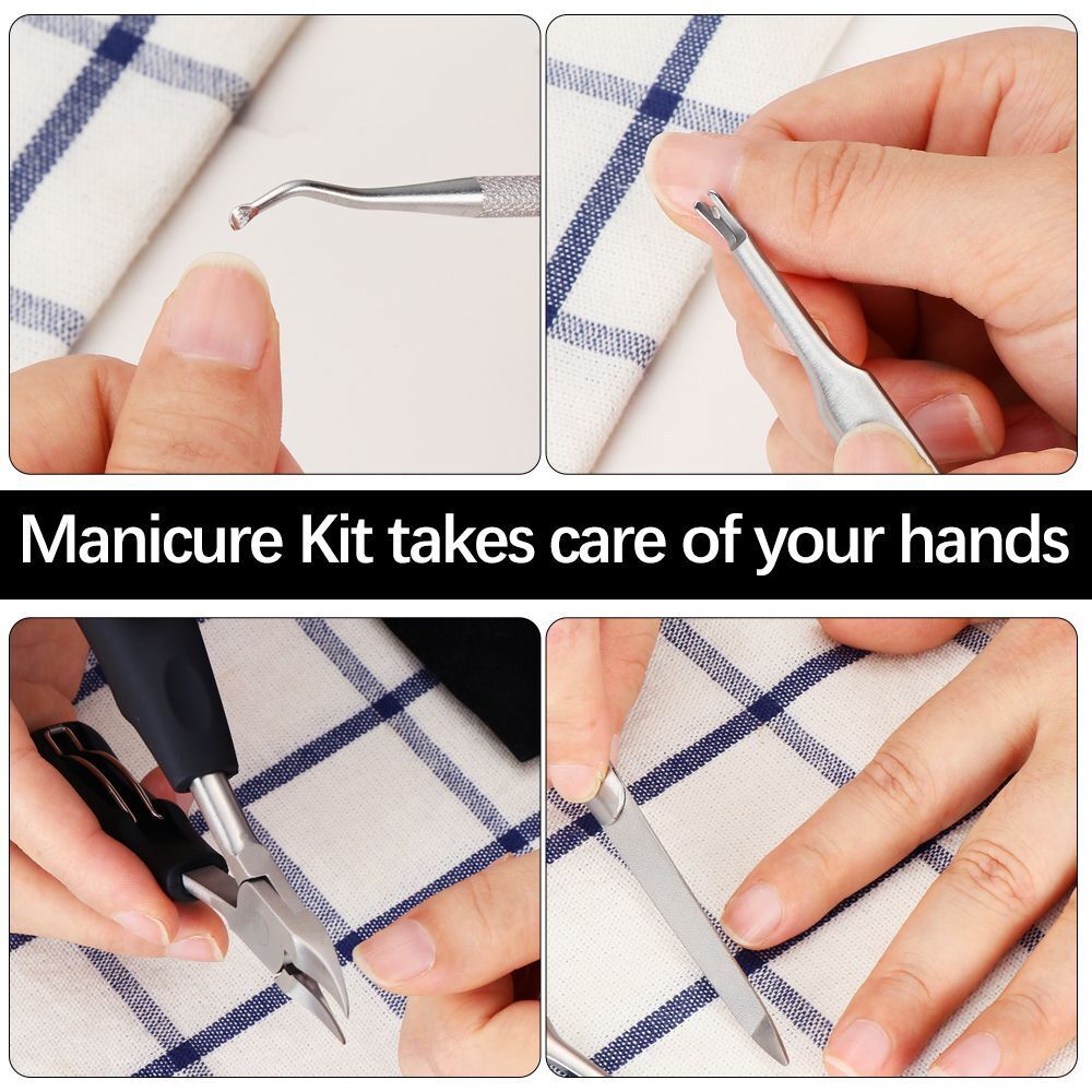 Steel Made Pedicure Tool Nail Clippers Kit Toenail Trimmer Nails Trimming