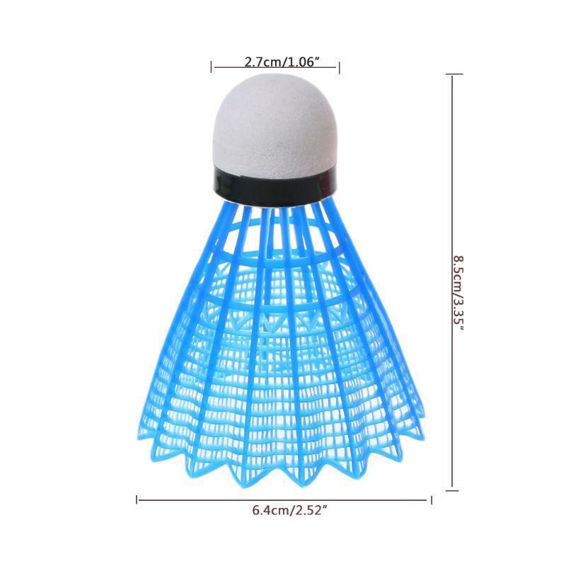 4Pcs LED Badminton Durable Shuttlecocks Indoor Outdoor Gym Sports Accessories