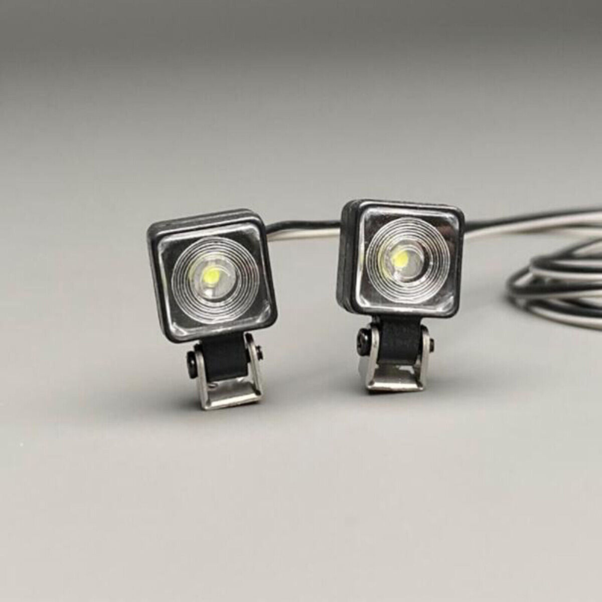 LED Square Spotlight D-01 Tow Head Light for 1/14 Tamiya Truck RC Car Accessory