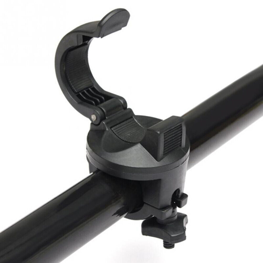 360-Degree Rotating Bicycle Handlebar Front Light Torch Clip Headlight Base