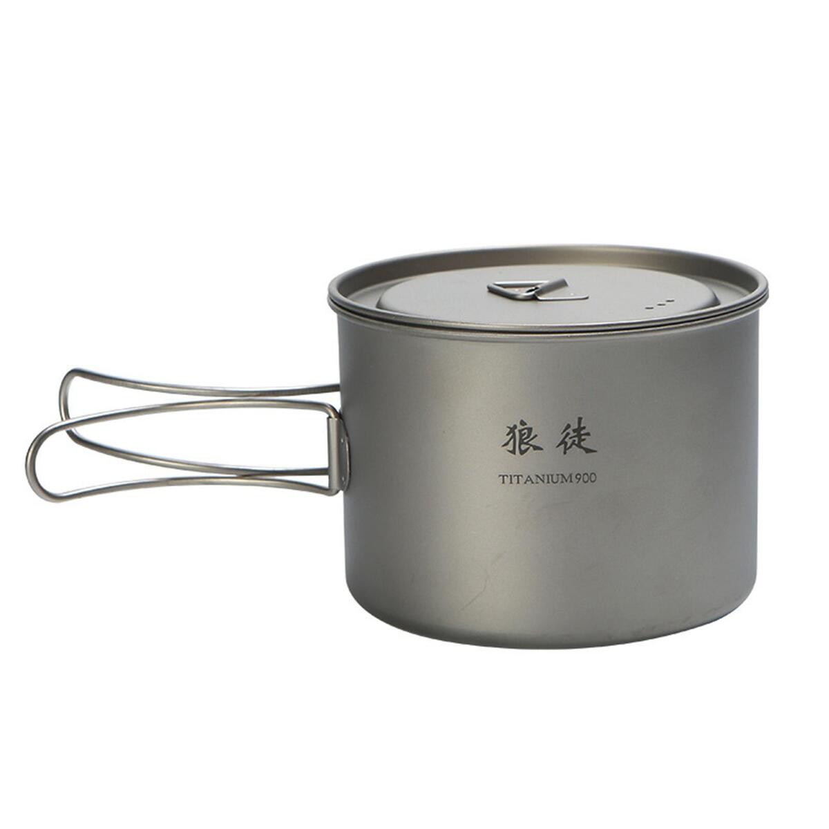 Camping Coffee Mug with Lid Drinking Cups Titanium Water Cup for Trekking
