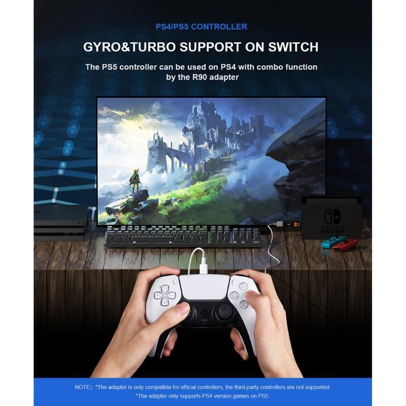 Professional Gamepad Adapter Compatible with Switch/windows 10 pc/ps4/ps5
