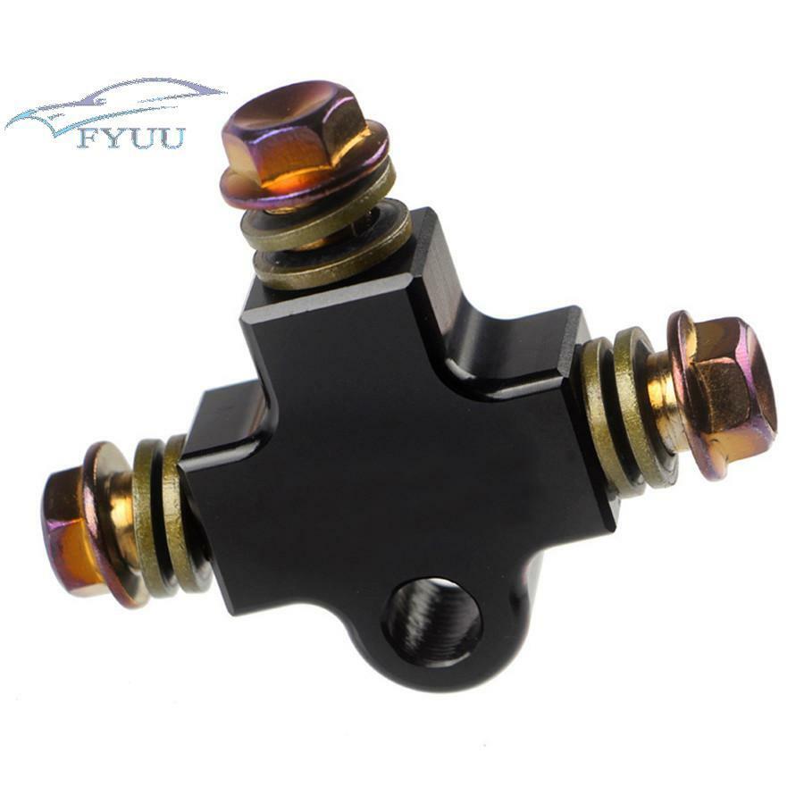 Hydraulic Brake Hose Pipe Tee Black Connector 3way For Dirt Pit Bike ATV System