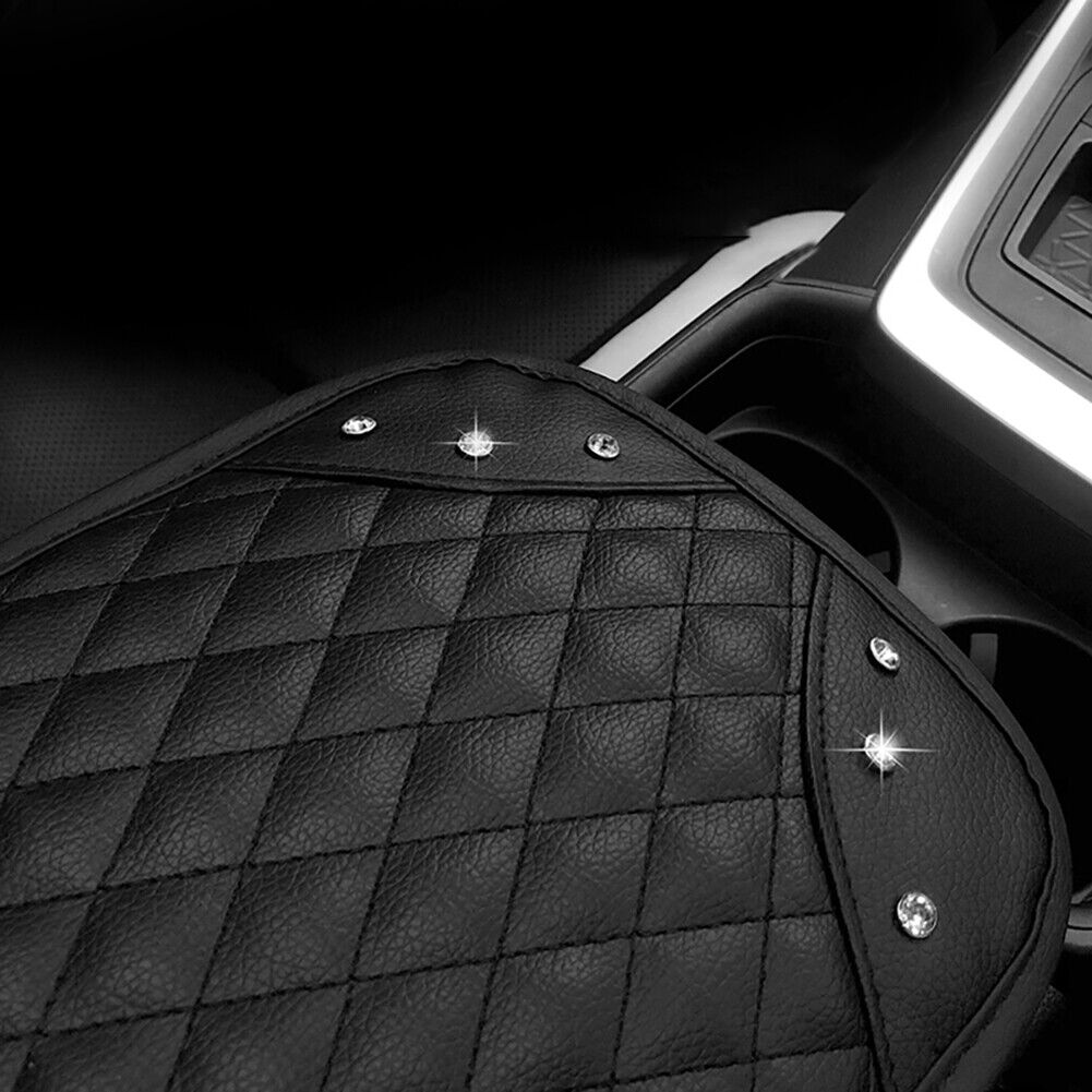 PU Leather Car Armrest Mat Auto Center Console Arm Rest Protection Cushion
