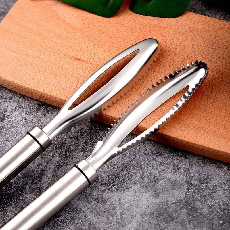 Stainless Steel Fish Skin Brush Scraping Fishing Scale Graters Fast Remove