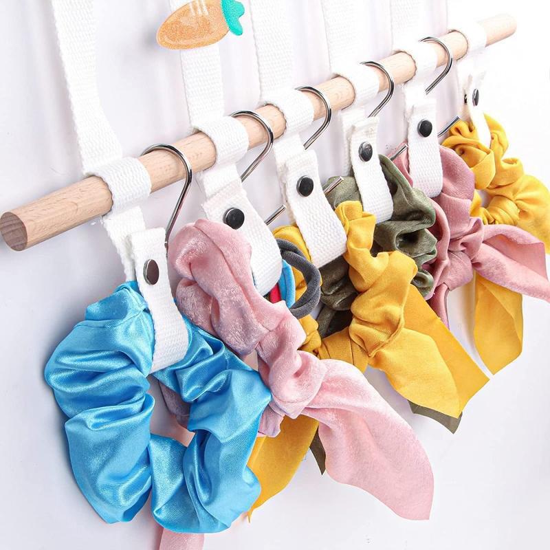 Nordic Woven Wooden Sticks Storage Belt Holder Hairpin Hair Clips Headbands