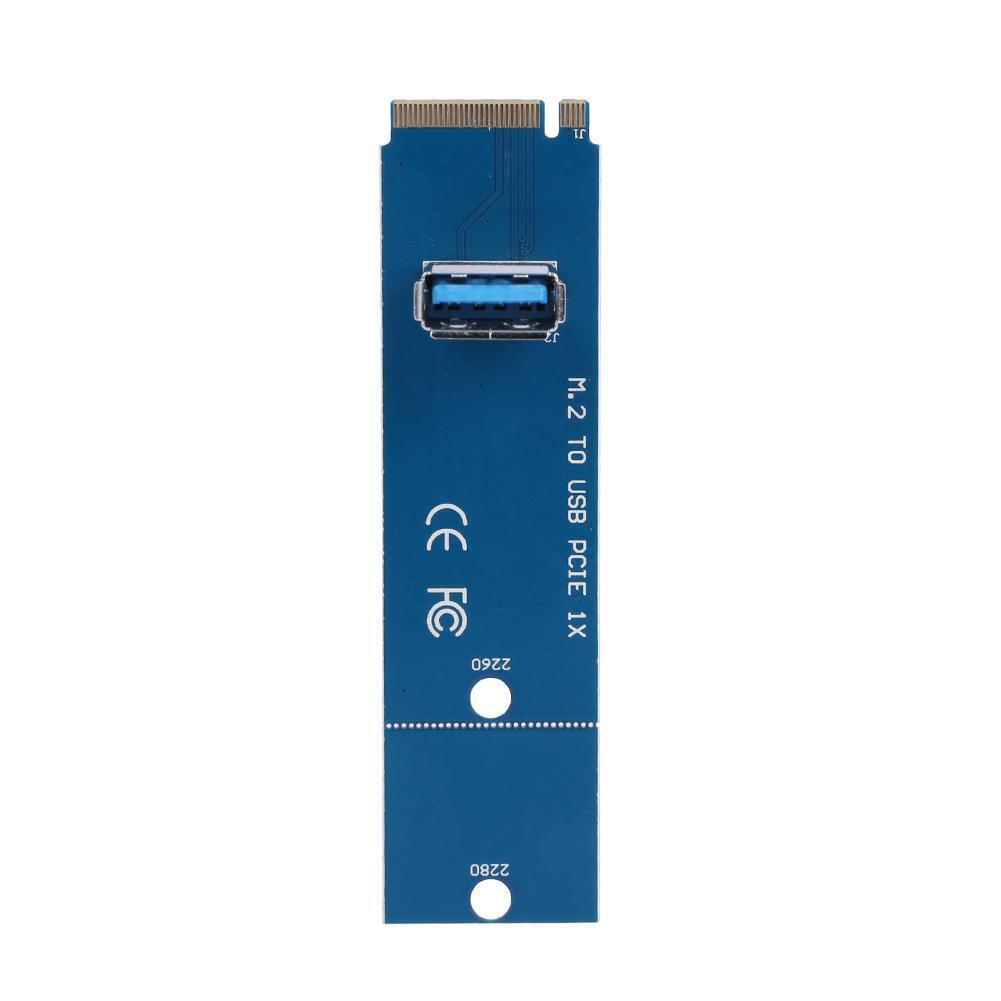 M.2/NGFF to USB3.0 Port PCI-E Converter Adapter Miner Graphic Extender Card
