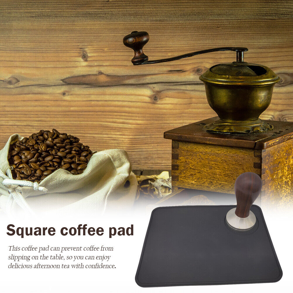 Tamping Holder Mat Home Office Anti-slip Square Coffee Powder Pressing Pad