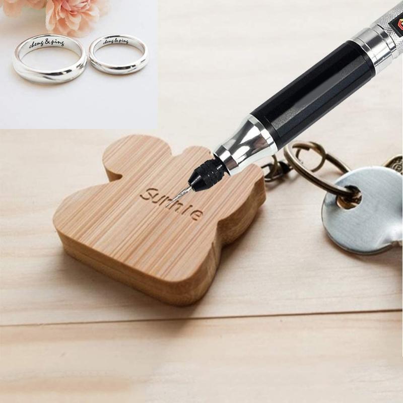 Portable Jewelry Engraving Pen Rechargeable Electric Carving Polishing Pen Kit