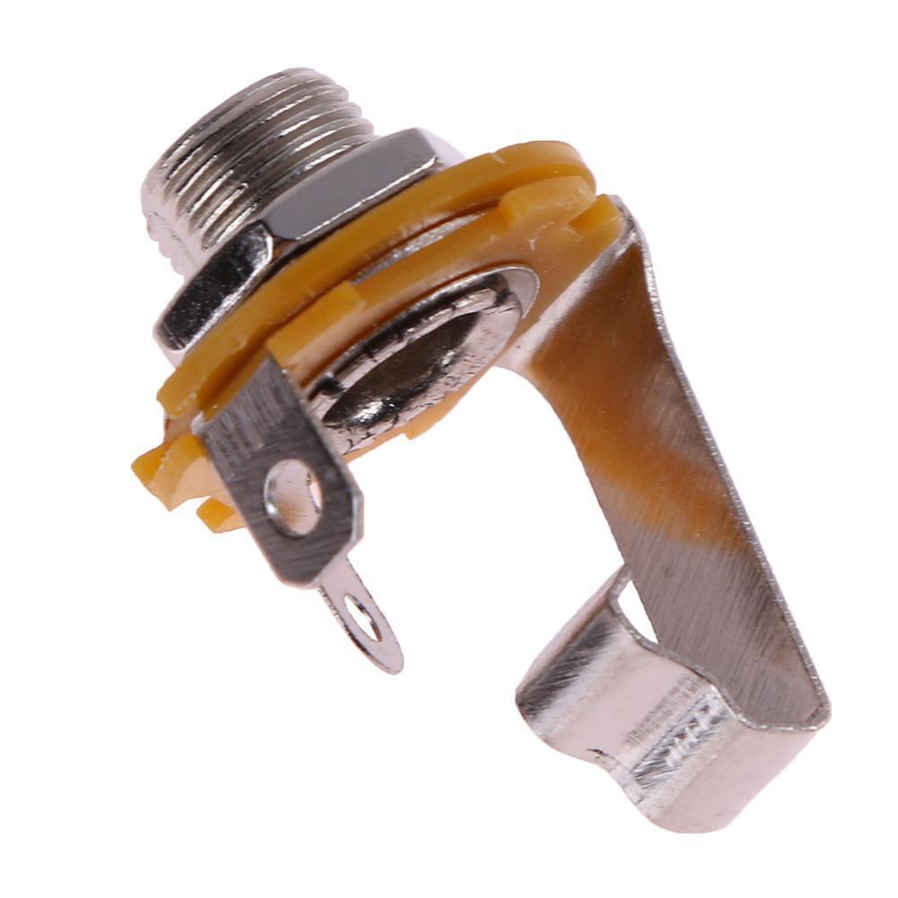 10pcs 1/4in Guitar Jack Socket Connector Female for Electric Guitar Bass