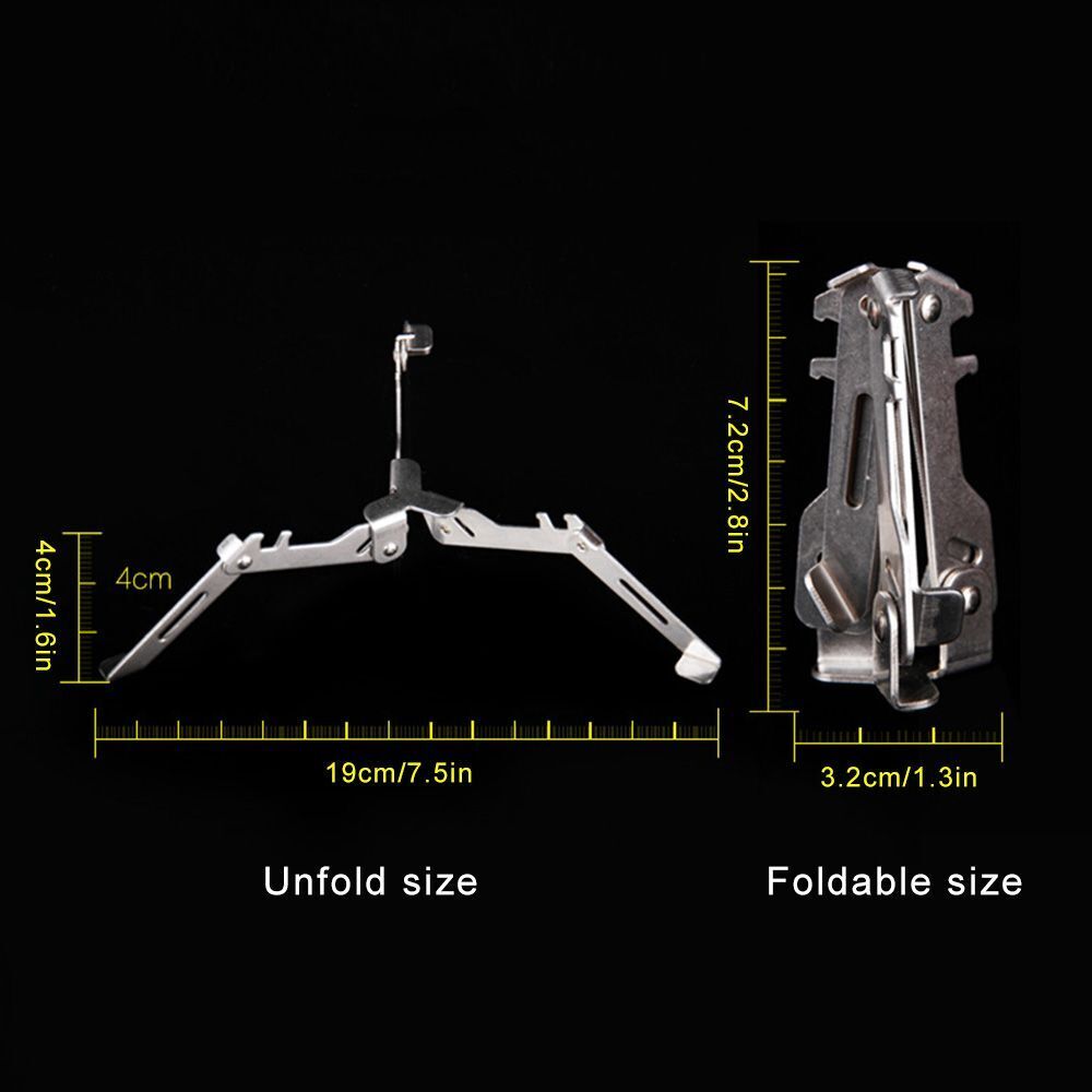 Foldable Outdoor Bottle Shelf Gas Tank Rack Can Tank Tripod Gas Canister Stand