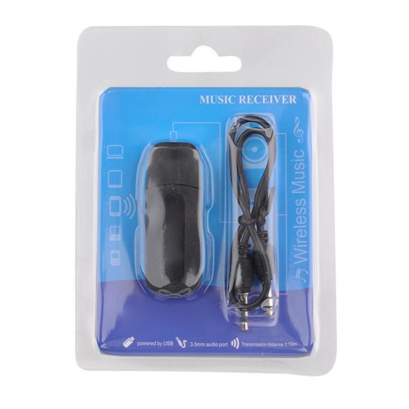 Bluetooth-compatible Adapter AUX Audio -Stereo Music Car Receiver Noise Cancell