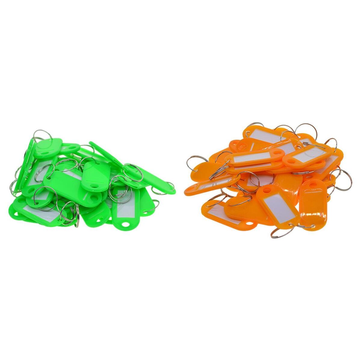100 Pieces Removable Waterproof Key Tags ID Name Card Tags Mark Labels