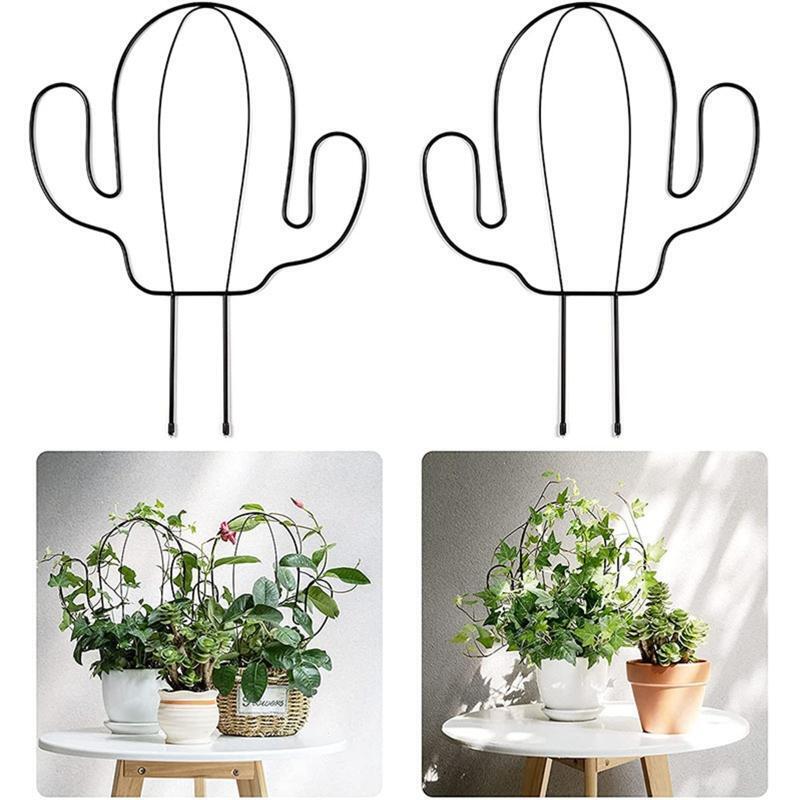 Cactus Shape Garden Metal Climbing Support Stake Stand Frame for Flowers Plants