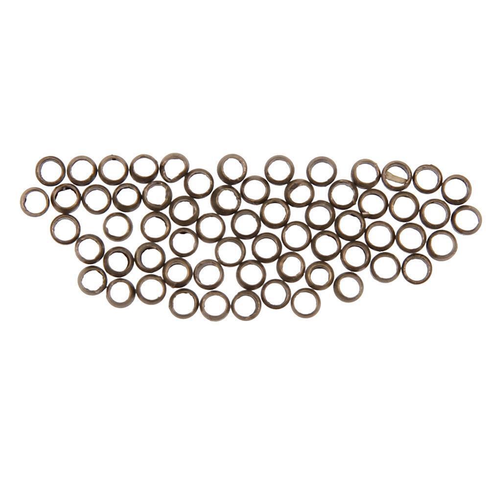 3000pcs 6colors/box 2mm Brass Round Crimp End Beads for Jewelry Accessories