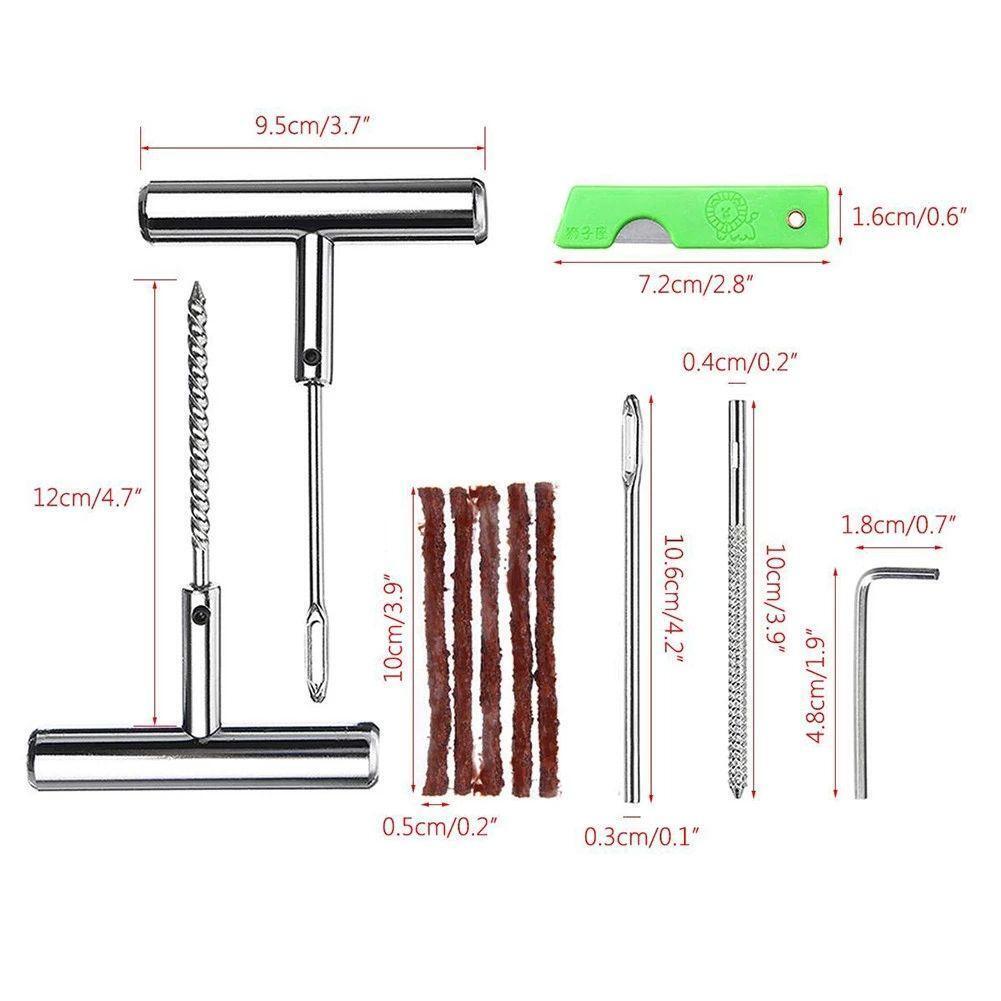 maintenance Tool kit Car Tools Duty Tubeless Tyre Fix Kit Tire Repair Kit