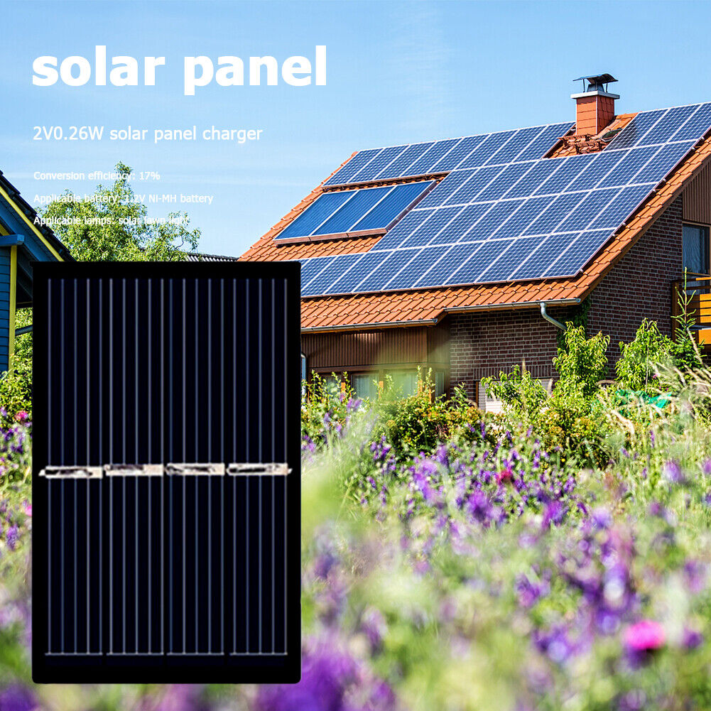 2V 0.26W Solar Power Charge Module 1.2V Ni-MH Battery Photovoltaic Panel