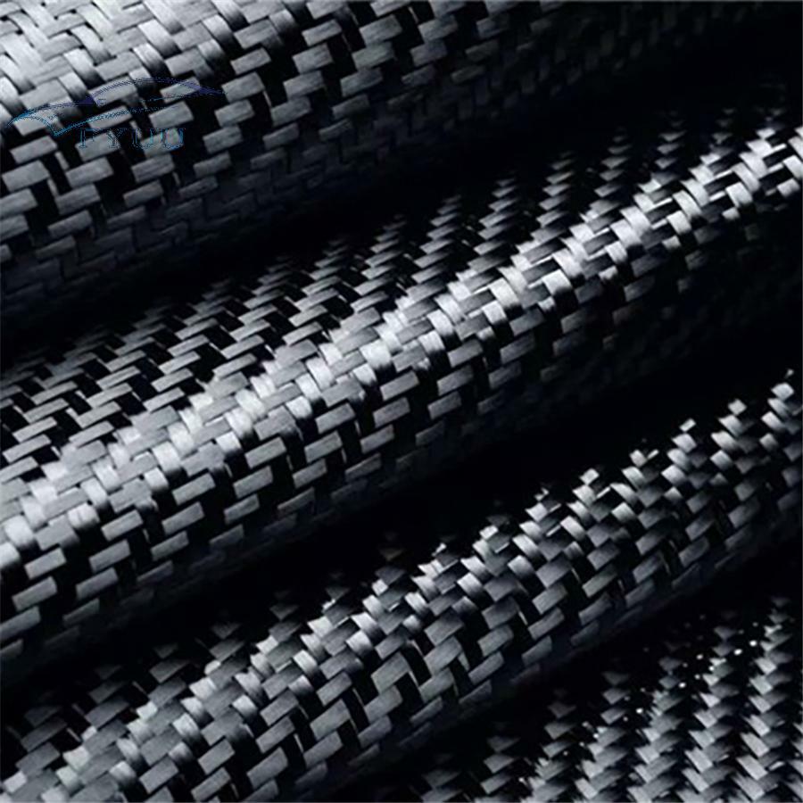 Real Carbon Fiber Cloth 3K 2X2 Twill Weave Honeycomb Hybrid Fabric 12'' x 60''