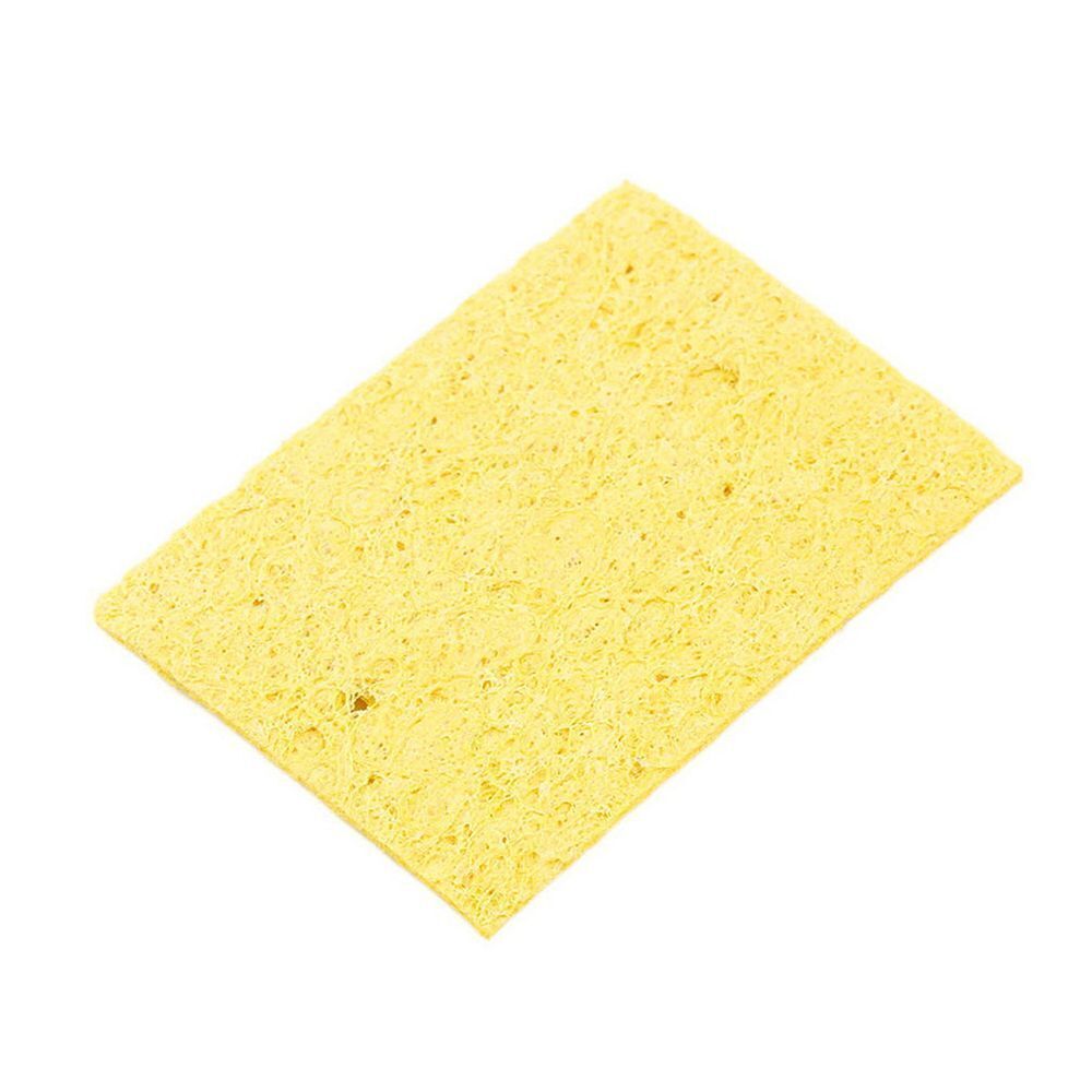 Pads Enduring Scouring  Cleaning Sponge Yellow Electric Welding Soldering Iron