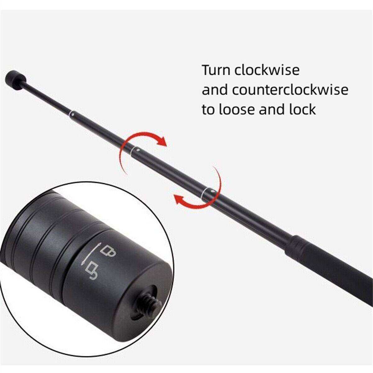 Alloy Gimbal Selfie Stick Extension Rod 1/4" Screw Extender Pole for Zhiyun