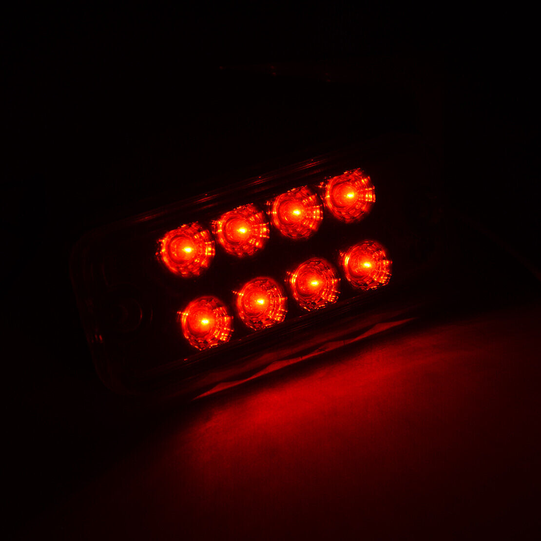 2Pcs Red 8LED Side Marker Indicator Tail Light Truck Lorry Trailer ATV SUV UTE