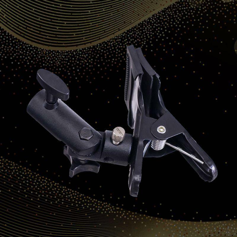 Reflector Clip E-shape Clamp Light Stands Attachment for Background Reflector