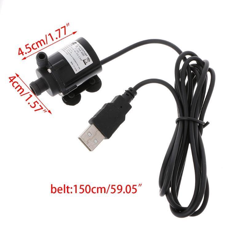 Mini USB DC5V Brushless Submersible Motor Water Pump For PC Water Cooling System