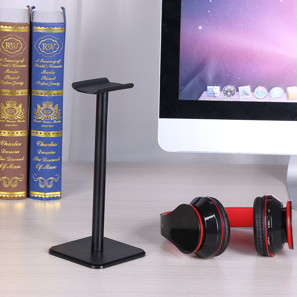 Headphone Holder Earphone Headset Display Stand Bracket Universal (Black)