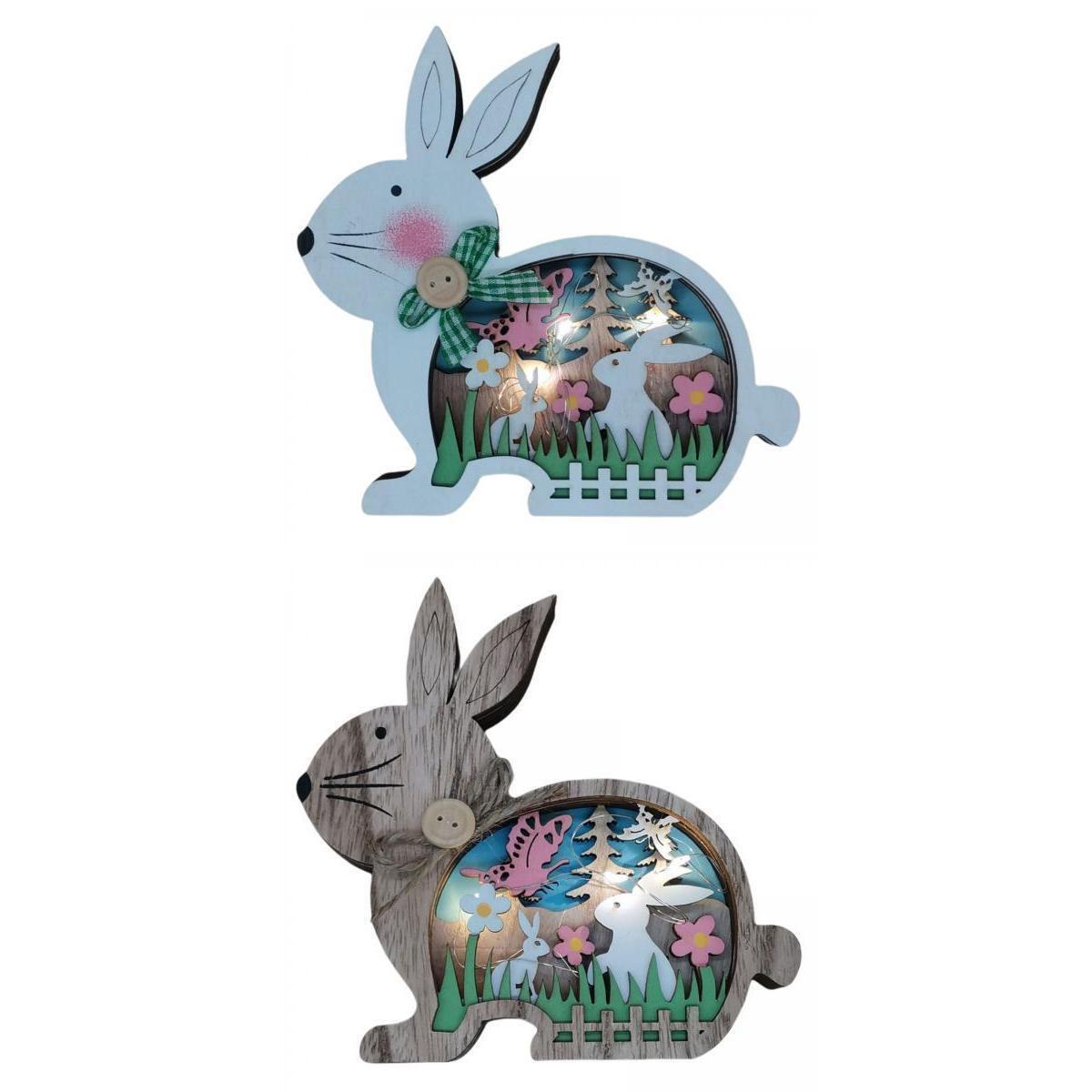 2Pcs Easter Bunny   Decor  Festival tabletop office
