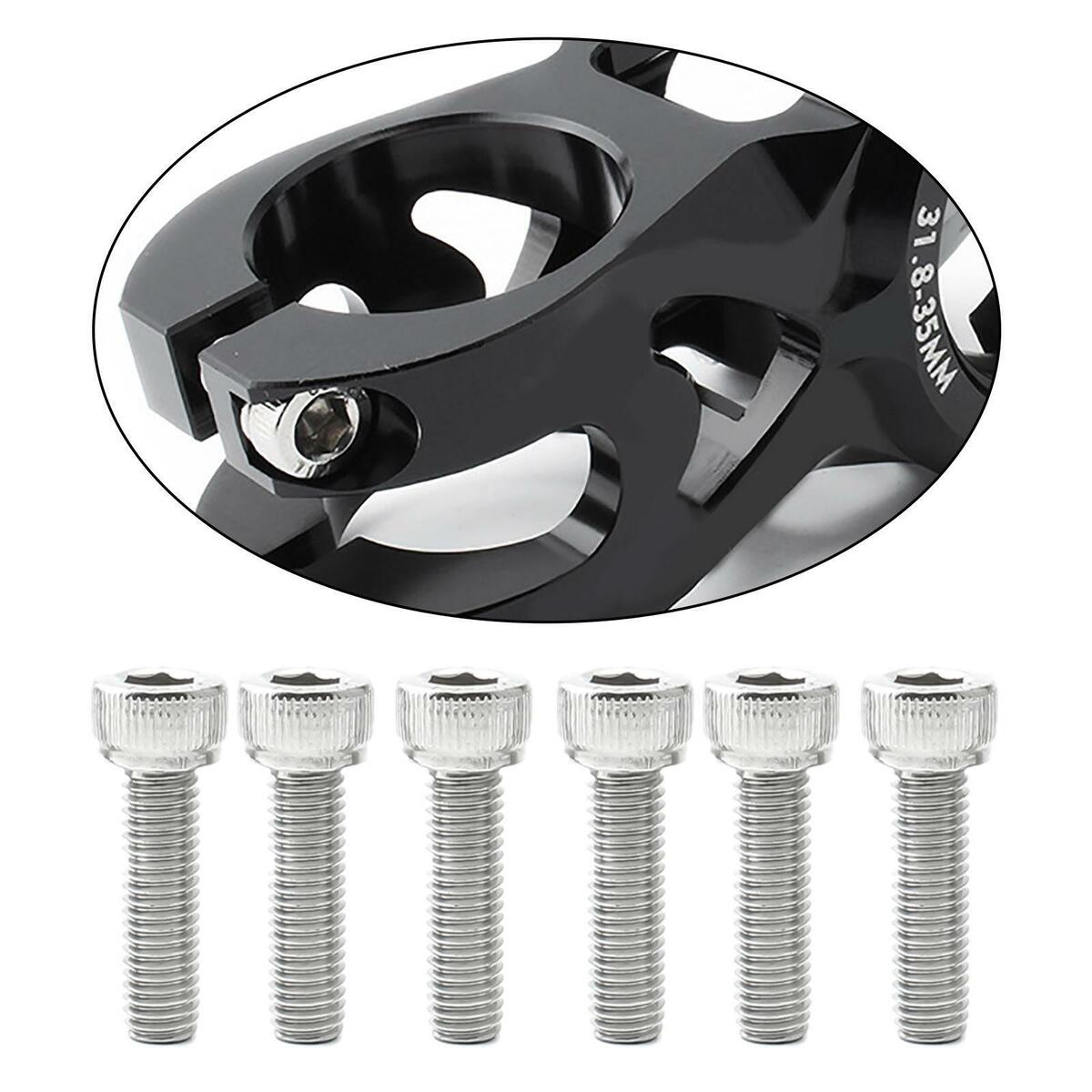 6Pcs Bicycle  Screws Bolts M5x18mm Repair Hardware Water Bottle Cage