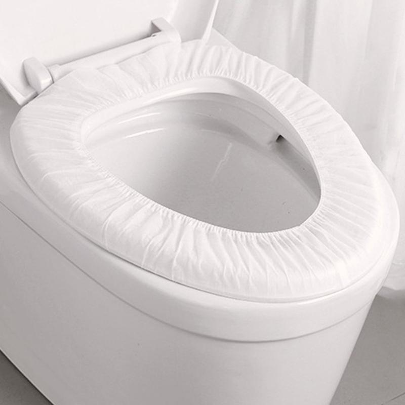 10pcs Disposable Toilet Seat Covers Waterproof Portable WC Pad Travel Camping