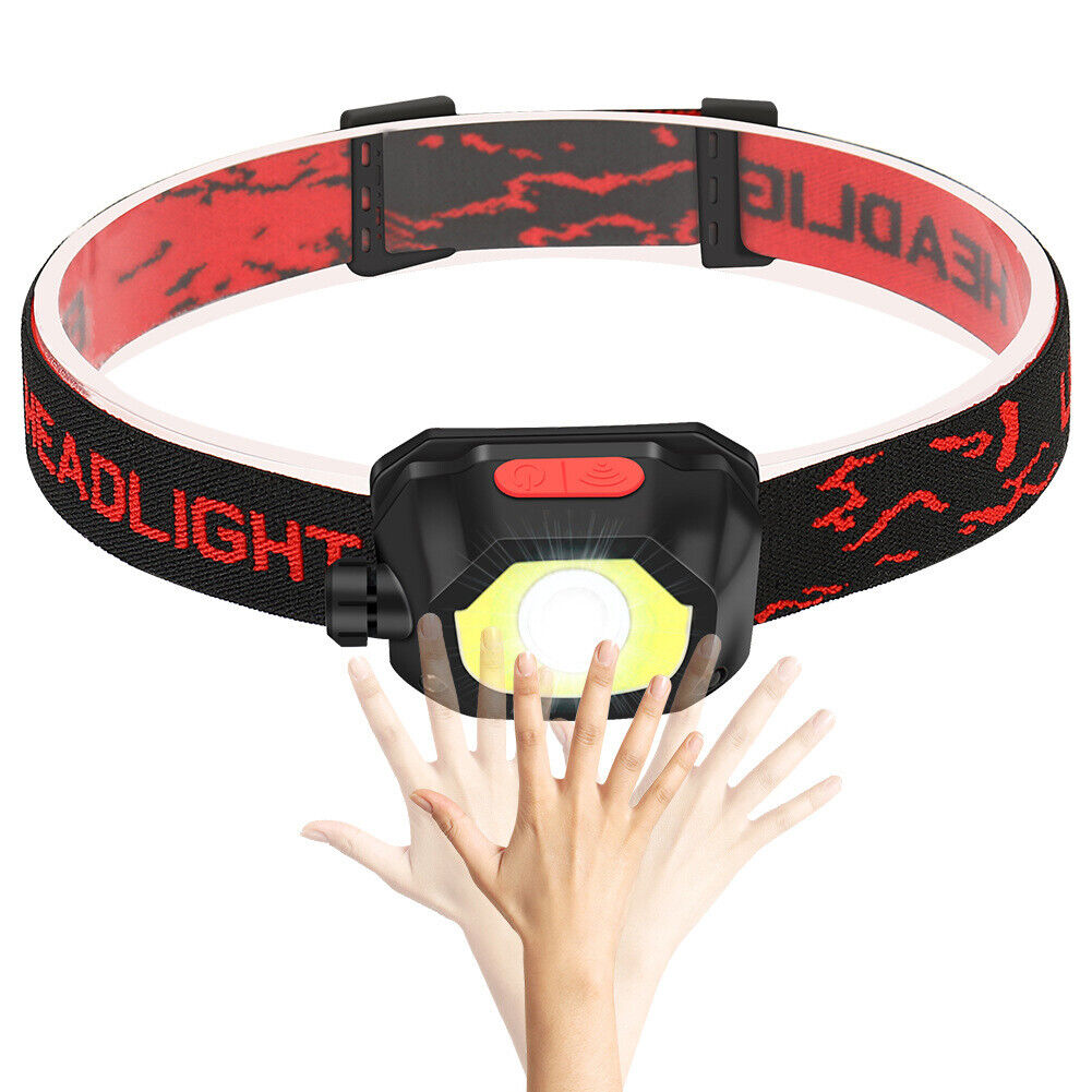 Powerful LED Headlamp USB COB Waterproof Outdoor Sensor Work Light Torch