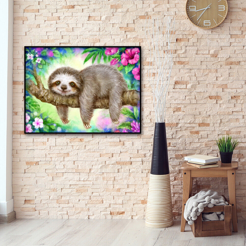 Cartoon Sloth DIY Full Drill Diamond Painting 5D Beaded Art Mosaic Picture