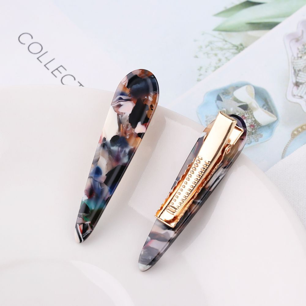 Elegant Leopard Print Headwear Headband Hairpin Acetate Hair Clip Barrettes