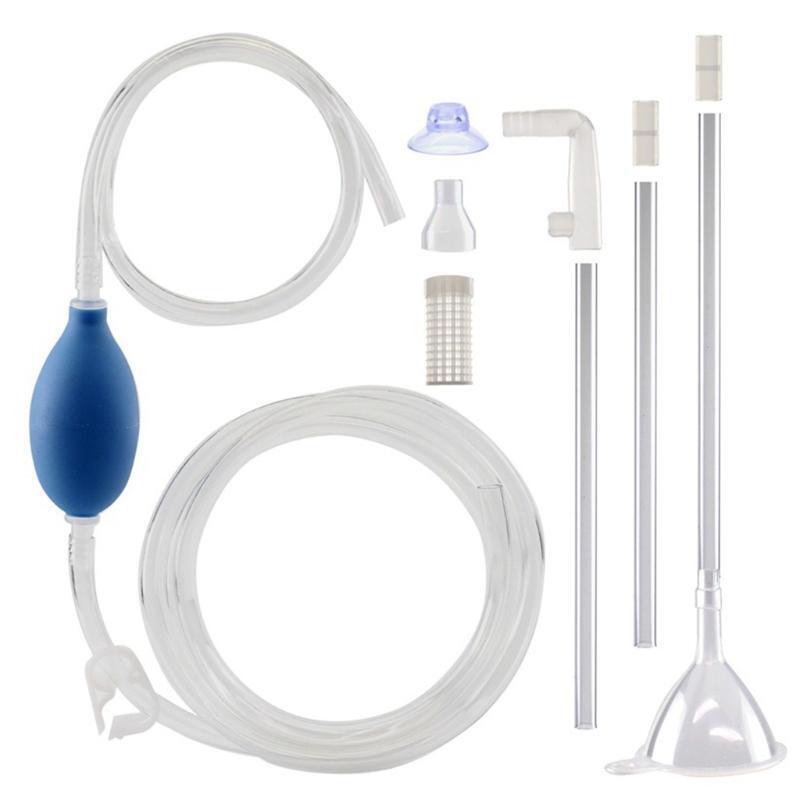 Manual Fish Tanks Water Changer Multipurpose Hand Siphon Pump Liquid Aquarium