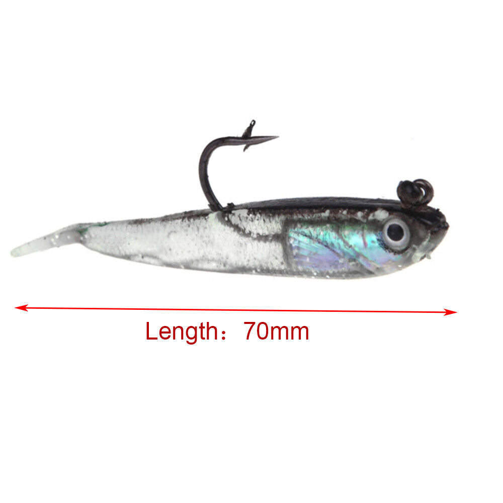 Crankbaits Fishing Tackle Silicone Soft Lures Trout Worm Hook Fish Baits