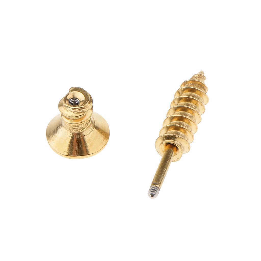 6 Pairs Stainless Steel Womens Mens Screw Stud Earrings Pierced Tunnel